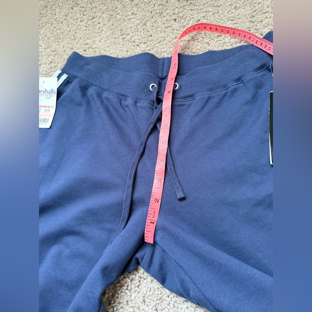 Sideways Sweatpants Navy Blue Small - Picture 4 of 12